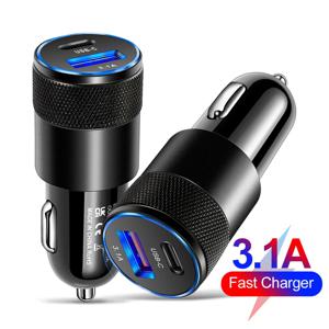 차량용 급속 충전 3.0 충전기, 담배 라이터 어댑터, USB C 타입 고속 충전 소켓, 전원 콘센트 교체 부품, 65W