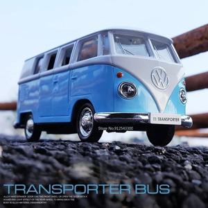 다이캐스트 폭스바겐 미니어처 자동차, 합금 다이캐스트 체중계 금속 컬렉션 자동차 모델, VW T1 버스 장난감 자동차, 어린이 장난감 자동차, 1/36