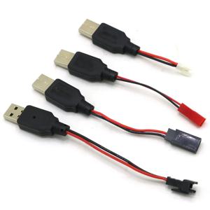 RC 드론 쿼드콥터용 USB 충전 케이블, 리튬 배터리 충전기, USB to JST, SM, 후타바 플러그, 3.7V