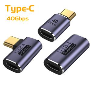 맥북용 USB C OTG 어댑터, PD 100W 5A USB-C to C타입 고속 충전 컨버터, USB 4.0, 40Gbps, 8K, 60HZ 충전기 커넥터