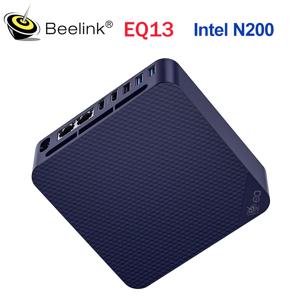 Beelink N200 미니 PC, EQ13 N100 16G500G SSD 지지대, 4K 듀얼 HDMI, WIFI6 BT5.2, 조용한 사무실 데스크탑 컴퓨터, VS EQ12 DDR5, 신제품