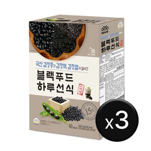 엄마사랑 블랙푸드 하루 선식 미숫가루 3박스 20g x 120개입