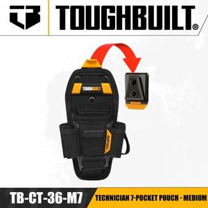 TOUGHBUILT TB-CT-36-M7 TB-CT-36-L7 기술자 7 포켓 파우치, 중형 및 대형 공구 정리함 벨트 파우치, 공구 액세서리