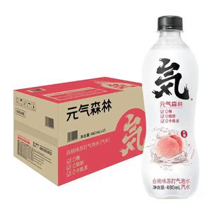 겐키 포레스트 화이트 복숭아 맛 스파클링 워터, 케이스 당 480ml * 15 병