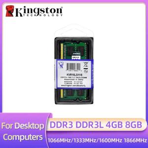 Kingston 노트북 램 DDR3L DDR3 듀얼 채널, 10600 12800 노트북 DDR3, 8GB, 4GB, 1066Mhz, 1333Mhz, 1600Mhz, 1866Mhz, SO-DIMM PC3-8500