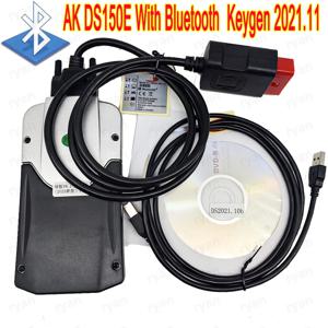 Autocoms AK DS150E 용 블루투스 2021.11 키젠 포함, Delp DS150E V9.1 OBD2 자동차 트럭 OBD II 스캐너 진단 도구