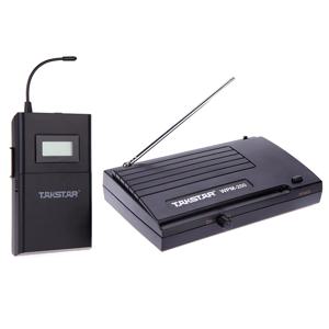 Takstar WPM-200 UHF 무선 모니터 시스템, 변속기 거리 50m, 인이어 스테레오 헤드폰, 헤드셋 송신기, LCD 리시버