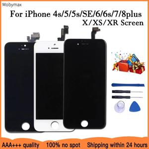 아이폰 6 6S 7 8 플러스 디지타이저 어셈블리, LCD 화면, 아이폰 5 5S SE 터치 유리 아이폰 X XR XS Max 디스플레이 교체용