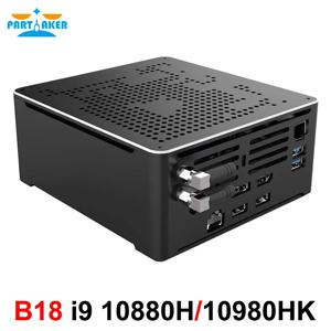 최신 미니 PC 인텔 I9-10880H I7-8750H 2 * DDR4 2 * M.2 PCIE + 1*2.5 인치 SATA 그래픽 630 게이밍 사일런스 PC HDMI DP AC WiFi BT