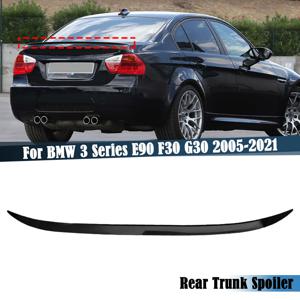 자동차 리어 트렁크 부트 립 스포일러 윙 익스텐션 리드, BMW 3 시리즈 E90 F30 G30 2005-2021 레이싱 윙용, 광택 블랙