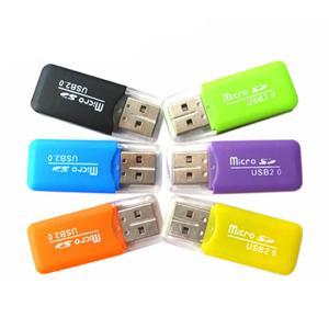 휴대용 USB 2.0 TF 플래시 메모리 카드 리더 어댑터, PC 노트북 컴퓨터 미니 USB2.0 마이크로 SD TF 메모리 카드 리더기