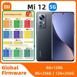 샤오미 미 12 안드로이드 5G 잠금 해제 6.28 인치, 12GB RAM, 256GB ROM, 모든 색상, 좋은 상태, 정품 중고 휴대폰