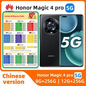 HONOR Magic 4 Pro NFC 중고 휴대폰, 6.81 인치 120Hz 화면, 스냅드래곤 8 세대, 안드로이드 12 고속 충전, 100W, 4600mAh