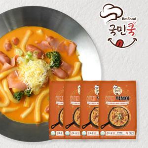 국민쿡 추억의 맛 로제 떡볶이 4팩