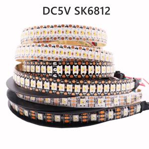 개별 주소 지정 가능 LED 스트립 라이트, DC5V SK6812 RGBW (유사 WS2812B), 4 in 1, 30 60/144 LED 픽셀/m, 1-5M IP30 IP65 IP67