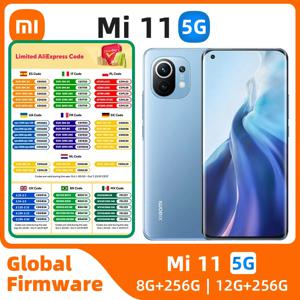 샤오미 미 11 안드로이드 5G 잠금 해제 6.81 인치, 12GB RAM, 256GB ROM, 스냅드래곤 888, 모든 색상, 양호한 상태, 중고 휴대폰