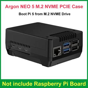 알루미늄 쉘 인클로저, PWM 선풍기 포함, 아르곤 NEO 5 M.2 NVME PCIE 케이스, 라즈베리 파이 5