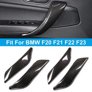 탄소 섬유 스타일 인테리어 문짝 핸들 패널 풀 트림 커버, 좌우 측면, BMW 1, 2 시리즈, F20, F21, F22, F23 용, 2 개, 4 개