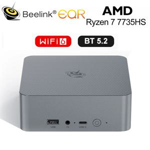 Beelink Ryzen 7 6600H 7735HS EQR6 미니 PC, AMD DDR4, 16GB RAM, 500GB, 24G, 1T SSD, 와이파이 6, 4K HD 데스크탑 컴퓨터, VS SER5 프로, 5800H