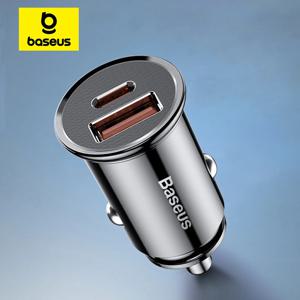 Baseus-차량용 고속 충전기, 30W, 화웨이, 샤오미, 아이폰 14 용, 급속 충전 4.0, 3.0 USB c타입