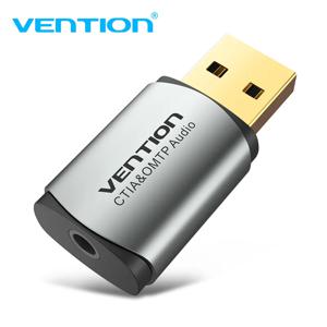 Vention usb 외부 사운드 카드 2-in-1 3.5mm usb 어댑터 earpods 이어폰 케이블 용 오디오 인터페이스 컴퓨터 usb 사운드 카드