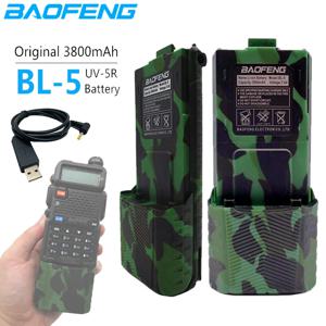 BL-5 Baofeng UV-5R 7.4V 리튬 이온 배터리, UV 5R USB 충전 케이블, 워키토키 UV5R UV-5RE 플러스 BF-F8 + UV-5RA uv5r, 3800mAh