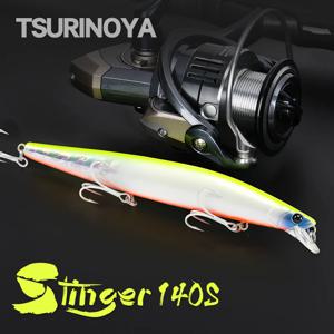 TSURINOYA 스팅어 140S 낚시 미끼, 싱킹 미노우 DW92, 140mm, 26g, 바닷물 농어, 초롱 캐스팅, 대형 하드 미끼 저크베이트