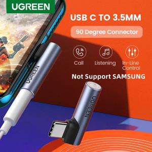 UGREEN USB Type C 3.5mm 잭 전화 액세서리 헤드폰 어댑터 Xiaomi Mi 9 Oneplus 9 Pro 화웨이 P30 Pro USB C 어댑터