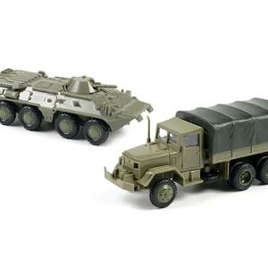 트럭 소련 BTR 80 바퀴 장갑 차량, 고무 없는 조립 모델, 군용 장난감 자동차, 1:72 M35