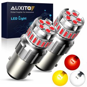 AUXITO 2X P21W BA15S LED 1156 7506, BAY15D 1157 P21/5W LED 전구, 매우 밝은 자동차 조명, 빨간색 흰색 브레이크 등, 후진 램프 DRL