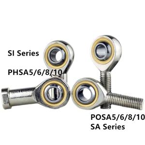 암수 SA SI T K POSA8 볼, 5mm 6mm 8mm 10mm 12mm 16mm 18mm 20mm 22mm 25mm 조인트 메트릭 나사산 로드 엔드 베어링