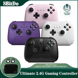 8BitDo Ultimate 무선 2.4G 게임 컨트롤러, 충전 도크 포함, PC용 홀 조이스틱 게임패드, 윈도우 10, 11, 스팀, 안드로이드용