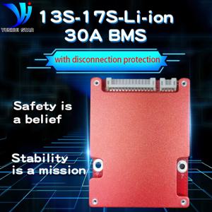 밸런서 및 오프라인 보호 기능이 있는 리튬 이온 및 lifepo4 배터리 보호 보드, BMS 7s 13s 14s 16s 17s 24v 36v 48v 60v, 30a