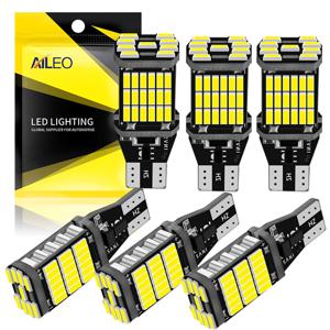 AILEO 자동차 후진등 교체용 고출력 LED 전구, 흰색, T15, W16W, 921, 912, T16, 902, 45 개, 4014SMD, 슈퍼 브라이트, 1200LM, 6 개