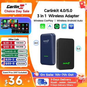 CarlinKit 5.0 & CarlinKit 4.0 무선 카플레이, 안드로이드 오토, 유튜브 음악, 스포티파이 오토, 아우디 골프, 푸조, 메르세데스, 폭스바겐용