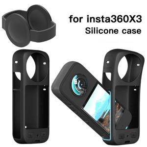 실리콘 커버 케이스, Insta360 X3 파노라마 액션 카메라에 적합, 보호대 슬리브 커버, Insta 360 X3 스크래치 방지 액세서리