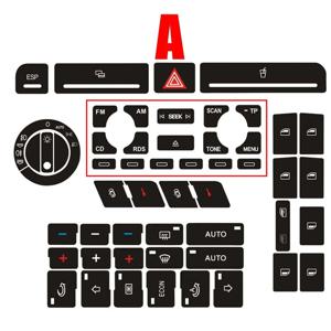 단추 수리 데칼 스티커 문짝 잠금 창문 에어컨 수리 세트, 아우디 A4 B6 B7 단추 수리 데칼 스티커, 1 개 세트