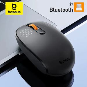 Baseus 무선 블루투스 5.0 마우스, 1600 DPI 무음 클릭, 맥북 태블릿 노트북 PC 게임 액세서리, 2.4G 마우스, F01B