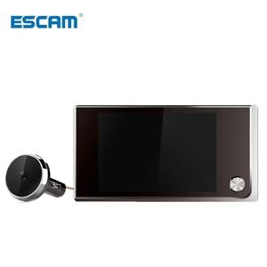 Escam 초인종 구멍 뷰어 디지털 문짝 카메라, 고양이 눈 문짝 벨, 야외 모니터, 120 ° LCD, 2 백만 HD 픽셀, 3.5 인치