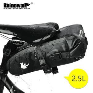 Rhinowalk 자전거 안장 가방, 1.5L 2.5L 완전 방수 사이클링 시트 가방, MTB 도로 수리 도구 가방, 자전거 테일 팩 액세서리