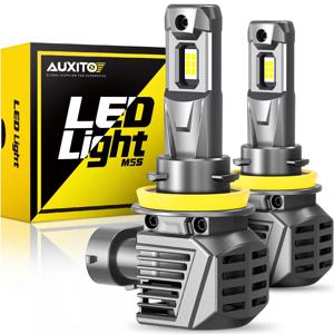 Aucito LED 헤드 라이트 전구, 매우 밝은 6500K 캔버스 9005, HB3, 9012, HIR2, 터보, H8, H11, 120W, 12V, 7035 CSP, 22000LM, 2 개