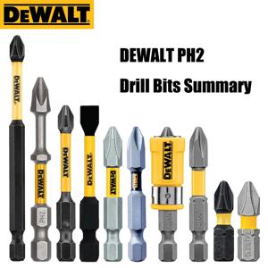 DEWALT PH2 SL8 필립스 슬롯 드릴 비트 시리즈, 정품 스크루드라이버 배치 헤더, 10X, 20X, 89mm, 63.5mm, 57mm, 50mm, 25mm