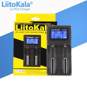 LiitoKala Lii-PD2 Lii-PD4 + 자동차 1.2V 3.7V 3.2V 3.85V/AAA 18650 18350 26650 10440 14500 16340 NiMH 배터리 스마트 충전기