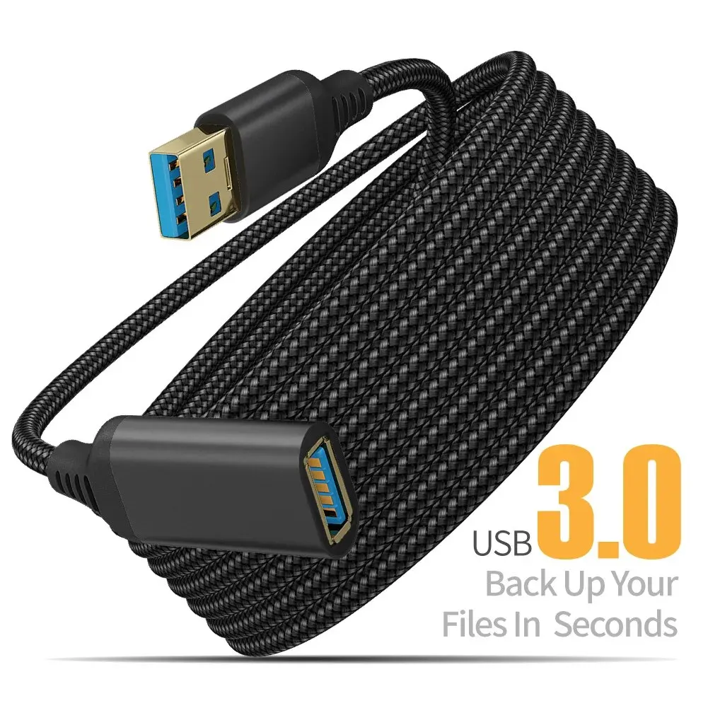 UTHAI 나일론 꼰 USB 3.0 수-암 고속 전송 데이터 케이블 컴퓨터 카메라 프린터 확장 케이블