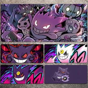 P-Pokemon-Gengar Grande 대형 게임용 마우스 패드, LockEdge 두꺼운 컴퓨터 키보드 테이블 책상 매트