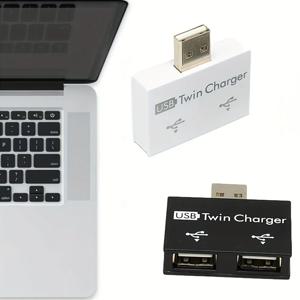 USB 허브 어댑터 컨버터, USB 2.0 분배기, 1 수-2 포트 암, 화웨이 샤오미 맥북 폰 노트북 충전 액세서리