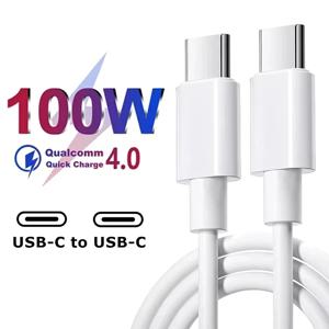 USB C에서 C타입 듀얼 고속 충전기 케이블, 100W PD 케이블, 아이폰 15 플러스 15 프로 맥스, 삼성 모토, 화웨이 아너, 리얼미, iQOO