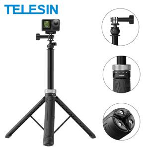 TELESIN 셀카봉 접이식 삼각대, 고프로 히어로 13 12 11 10 9 8 7 6 5 Insta360 DJI Osmo 액션, 360 ° 회전, 1.5M