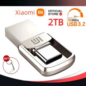 샤오미 U 디스크 USB 3.2 C타입 인터페이스, 휴대폰 컴퓨터 상호 변속기 휴대용 USB 메모리, 2TB, 1TB, 256GB, 128GB, 512GB