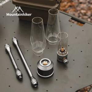 Mountainhiker 야외 가스등 세트, 피크닉 캠핑 레트로 장식 분위기 조명, 창의적인 데스크탑 침대 옆 가스등